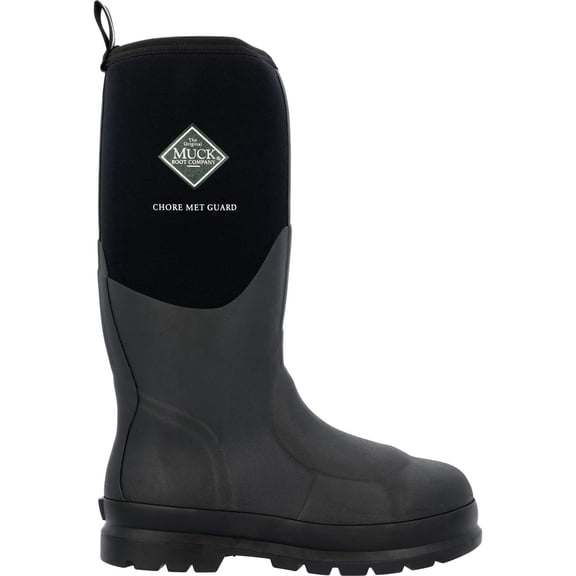 Muck Men's Waterproof Met Guard Protective Work Boot, Black