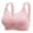 Pink, variant on Wireless Bra for Women, Oversized Front Closure Push Up Underwear with High Elasticity Band, Comfortable Daily Wear and Lounge Bra in Cloud Gray