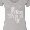 thumbnail image 4 of Inktastic Houston Texas Women's V-Neck T-Shirt, 4 of 5
