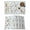 LightCyan, variant on Brown Bunny Floral Easter Placemats Set of 8, Elegant Pastoral Spring Floral Placemats for Dining Table, Place Mats for Kitchen Tabletop, Waterproof Wipeable Dining Table Mats Set