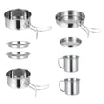 thumbnail image 1 of Minkissy Camping Cooking Utensils Set Silver Durable Round Gear for Friends 1 Set, 1 of 7