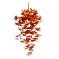 thumbnail image 2 of Fall Decor Thanksgiving Decoration Artificial Leaves Vines Outdoor Autumn Outdoor Decor Artificial Fall Maple Leaves Hanging Plants For Autumn Harvest Festival Fake Plants Indoor, 2 of 6