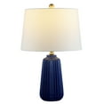thumbnail image 3 of SAFAVIEH Sawyer 24 in. Textured Ceramic Table Lamp, Navy Blue, 3 of 4