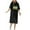 D-Black, variant on ZQUUVOU Womens St Patricks Day Dress Short Sleeve V Neck Maxi Sundress B-Olive Green,L