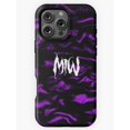 Purple and Black Smoke MW Monogram Tough Phone Case for Select Apple ...