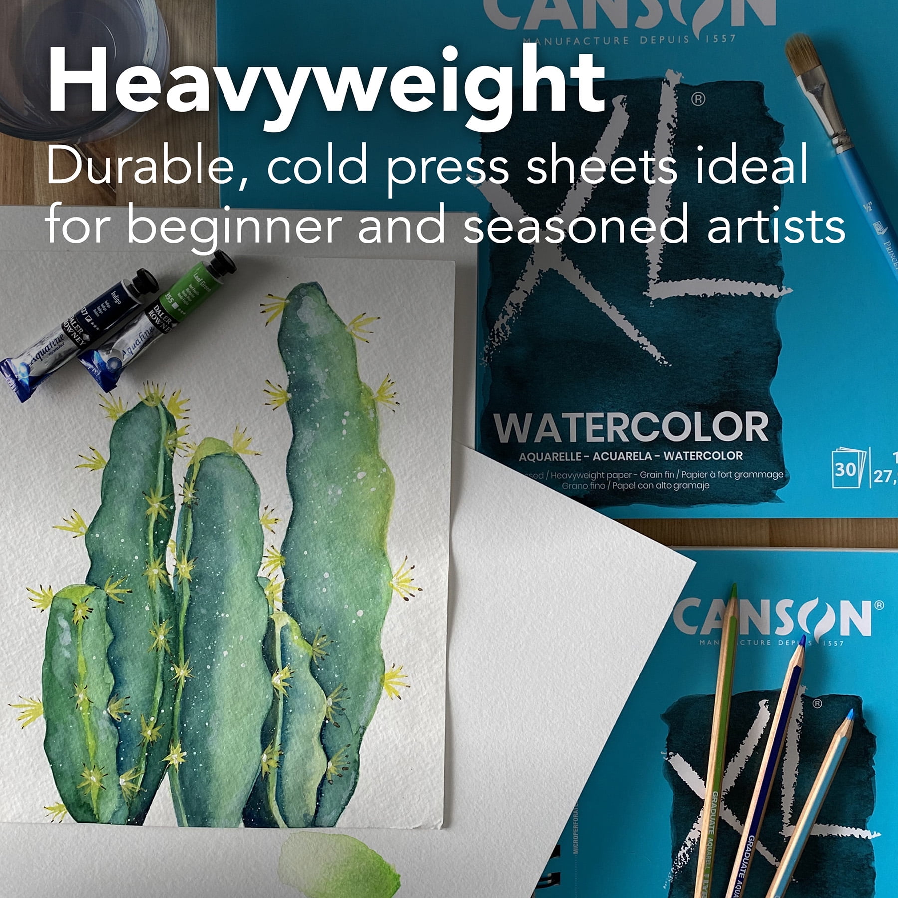 Canson XL Series Watercolor Sheet Bulk Pack, 250 Sheet, 9X12 inch, 1 Count
