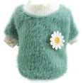thumbnail image 2 of Sunflower Super Cute Puppy Cat Dog Fleece Soft Comfy Warm Spring Winter Pet Sweater for Most Small Dogs,Cats Sweater, 2 of 7