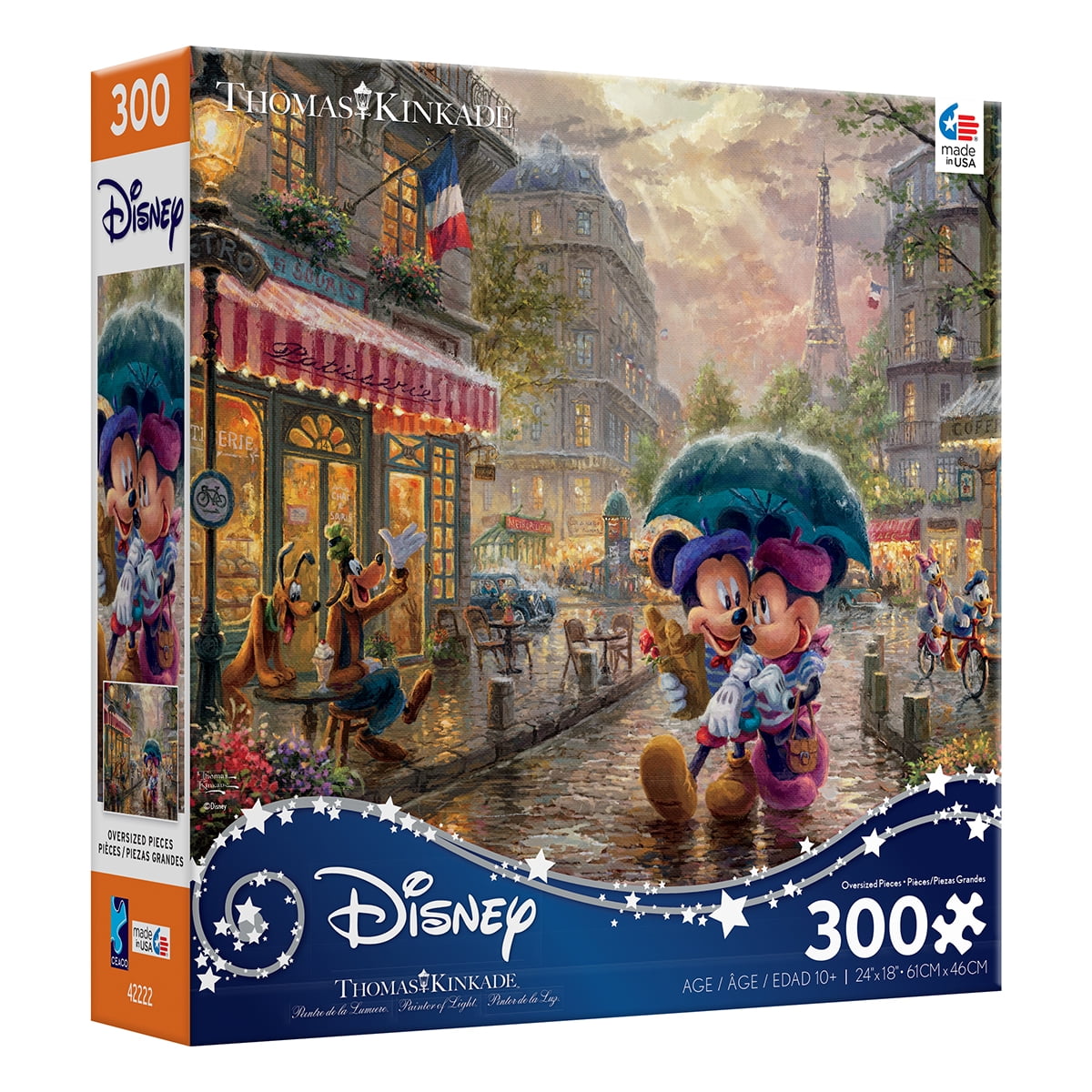 Ceaco Thomas Kinkade Disney Mickey and Minnie in Paris 300