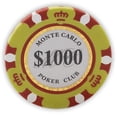 thumbnail image 2 of Fichas de póquer DA VINCI Monte Carlo Poker Club 14 g x50 amarillas, 2 of 2