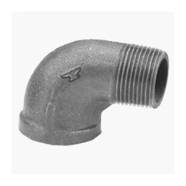 ASC 8700127304 1/2 Inch Black Pipe 90 Degree Street Elbow