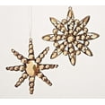 thumbnail image 2 of 5.5" Brown Jeweled Diamond Gem Snowflake Christmas Ornament, 2 of 2