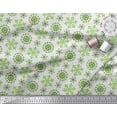 thumbnail image 3 of Soimoi Modal Satin Fabric Snow Flakes Floral Decor Fabric Printed Yard 42 Inch Wide, 3 of 5