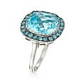 thumbnail image 3 of Ross-Simons 8.90 ct. t.w. Sky and London Blue Topaz Ring in Sterling Silver, Women's, Adult, 3 of 6