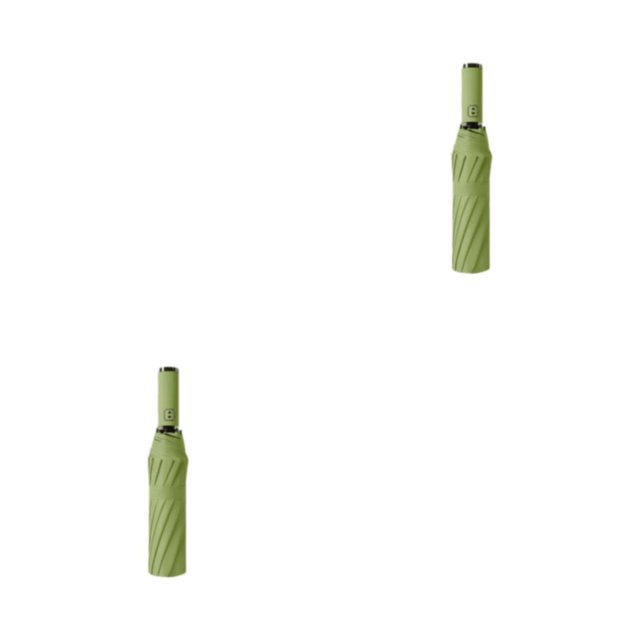 mmirethe Grand Parapluie Pliant Inversé Parasol Imperméable Pare-Soleil Sans LED/vert 2Set