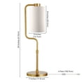 thumbnail image 5 of Evelyn&Zoe Rotolo 24" Tall Table Lamp with Fabric Shade, Brass/White, 5 of 7