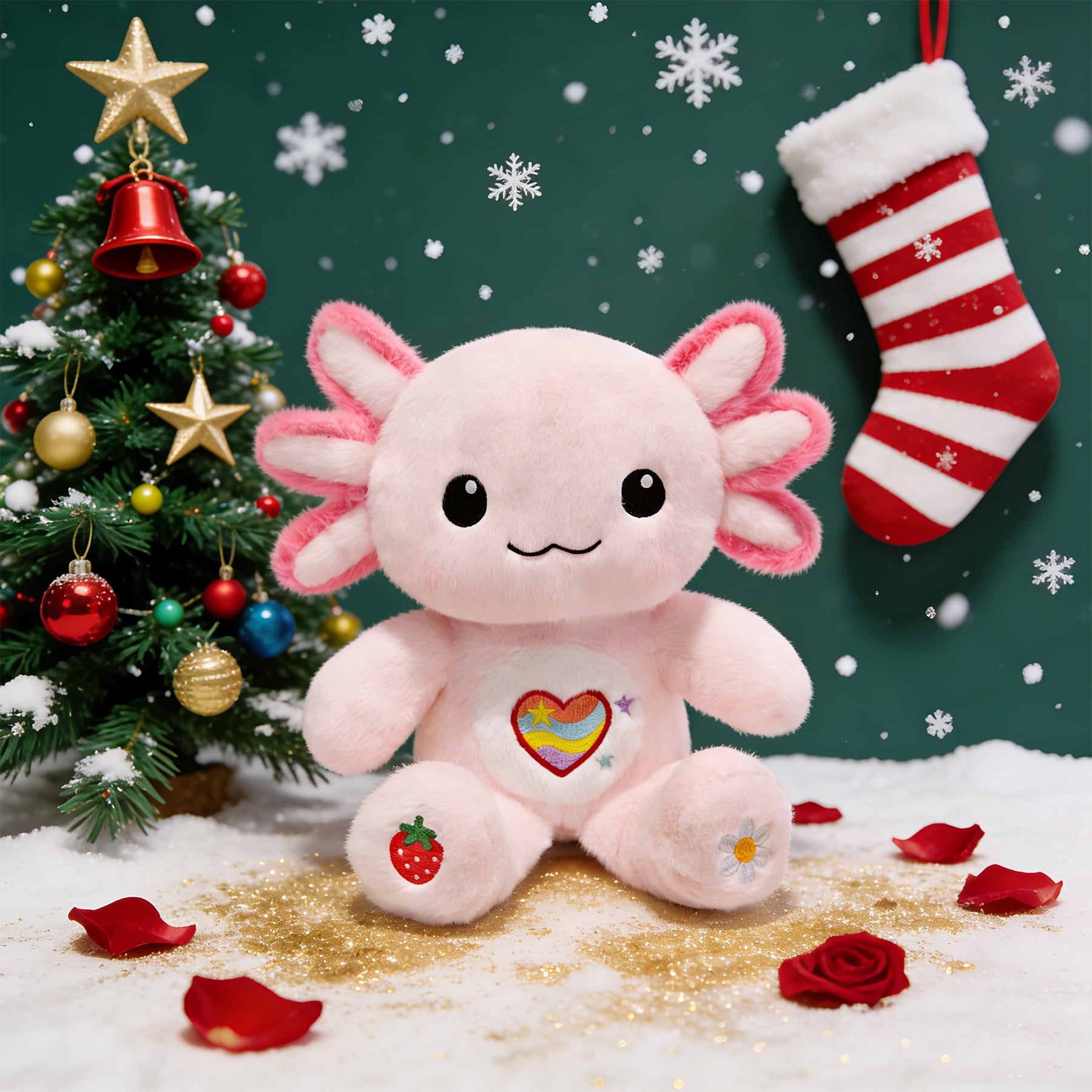 Axolotl Plush with 9 Pcs of Axolotl Stuffed Animal Clothes and