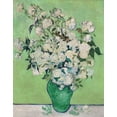 thumbnail image 2 of Van Gogh, Vincent 20x24 White Modern Wood Framed Museum Art Print Titled - Roses, 1890 (Green Vase), 2 of 4