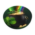 thumbnail image 1 of Balery St. Patrick's Day4 Fundas de asiento para taburete de bar redondo de tela de terciopelo ajustables que protegen de arañazos y manchas para sillas de 14 a 17 pulgadas.-13 inch, 1 of 7