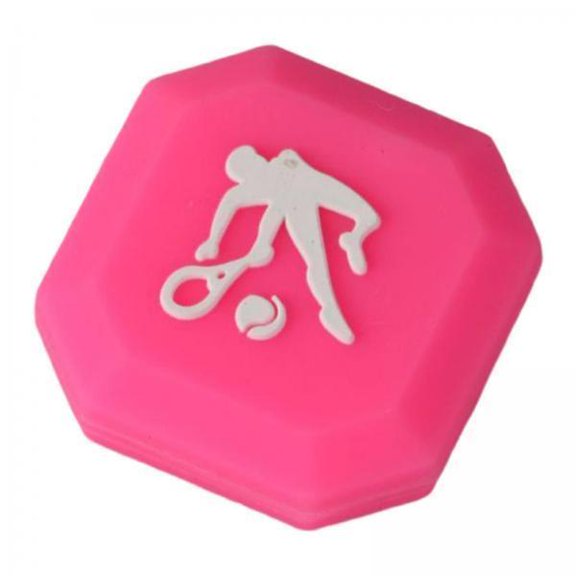 2x Amortiguadores De Vibración Para Raquetas De Tenis, Ideales Para Aficionados A Los Deportes De Equipo, Color Rojo Rosa. 2 piezas