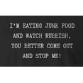 thumbnail image 2 of 9 Crowns Tees Unisex Home Alone Christmas T-shirt (EatingJunk-Black, Small), 2 of 3