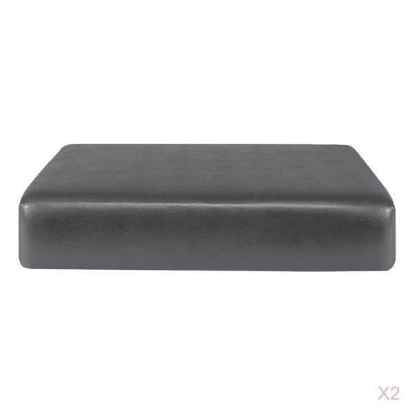 Protector de Cubierta Del Cojín Del Asiento Cuero de Impermeable 2pcs Grey_1 Seater Sunnimix Fundas de cojín para asiento de sofá