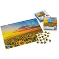 thumbnail image 4 of 300-Piece Calm Jigsaw Puzzle for Stress Relief, Sunflower Fields, 4 of 9