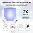 thumbnail image 3 of Lámpara LED UV Lavinda para uñas, inalámbrica, recargable, 54 W, con temporizador, 3 of 7