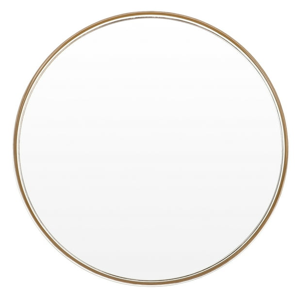Espejo de maquillaje portátil con aumento de 30 aumentos y ventosas, espejo de tocador de viaje de 6 pulgadas para baño, afeitado, limpieza profunda, dorado
