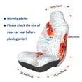 thumbnail image 2 of Lsque Koi Fish Corals,Spring Summer Pattern Car Seat Covers for Front Seats , Waterproof Seat Covers for Cars, Sporty Front Seat Covers,Car Seat Cover Protector Front Seats, 2 of 5