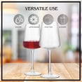thumbnail image 6 of Artland Soho Optic 14 oz Goblet, Set of 4 - Elegant Design, Versatile Use for Wine, Cocktails, and Beverages, Durable Construction, Great for Gatherings, Easy to Clean, Thoughtful Gift Idea (Clear), 6 of 7