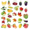 thumbnail image 2 of Juego de pegatinas para verduras y frutas, 100 unidades, monopatín, maleta y tableta, 2 of 3