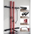 thumbnail image 1 of QinaQin Folding Wall Mounted Squat Rack, Power Rack for Home Gym, Red, 1 of 7