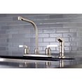 thumbnail image 2 of Kingston FB758EFLSP Centurion Two-Handle 4-Hole 8" Centerset Kitchen Faucet with Side Sprayer in Brushed Nickel, 2 of 5