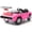 Pink, variant on iYofe 24V 2 Seater Licensed 1970 Dodge Charger R/T Powered Ride on Cars, Kids Electric Toys Car with Remote Control, 4 Wheels Spring Suspension, Black