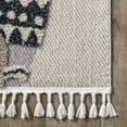 thumbnail image 5 of nuLOOM Ailsa Fox Tribal Kids Tasseled Area Rug, 5' 3" x 7' 7", Beige, 5 of 9