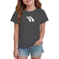 thumbnail image 4 of Boys Girls Graphic T Shirts Short Sleeve Tees Print for Kids Youth Teen Casual Daily Wear Crew Neck Unisex Tops Dark Gray 6 Years-7 Years, 4 of 6