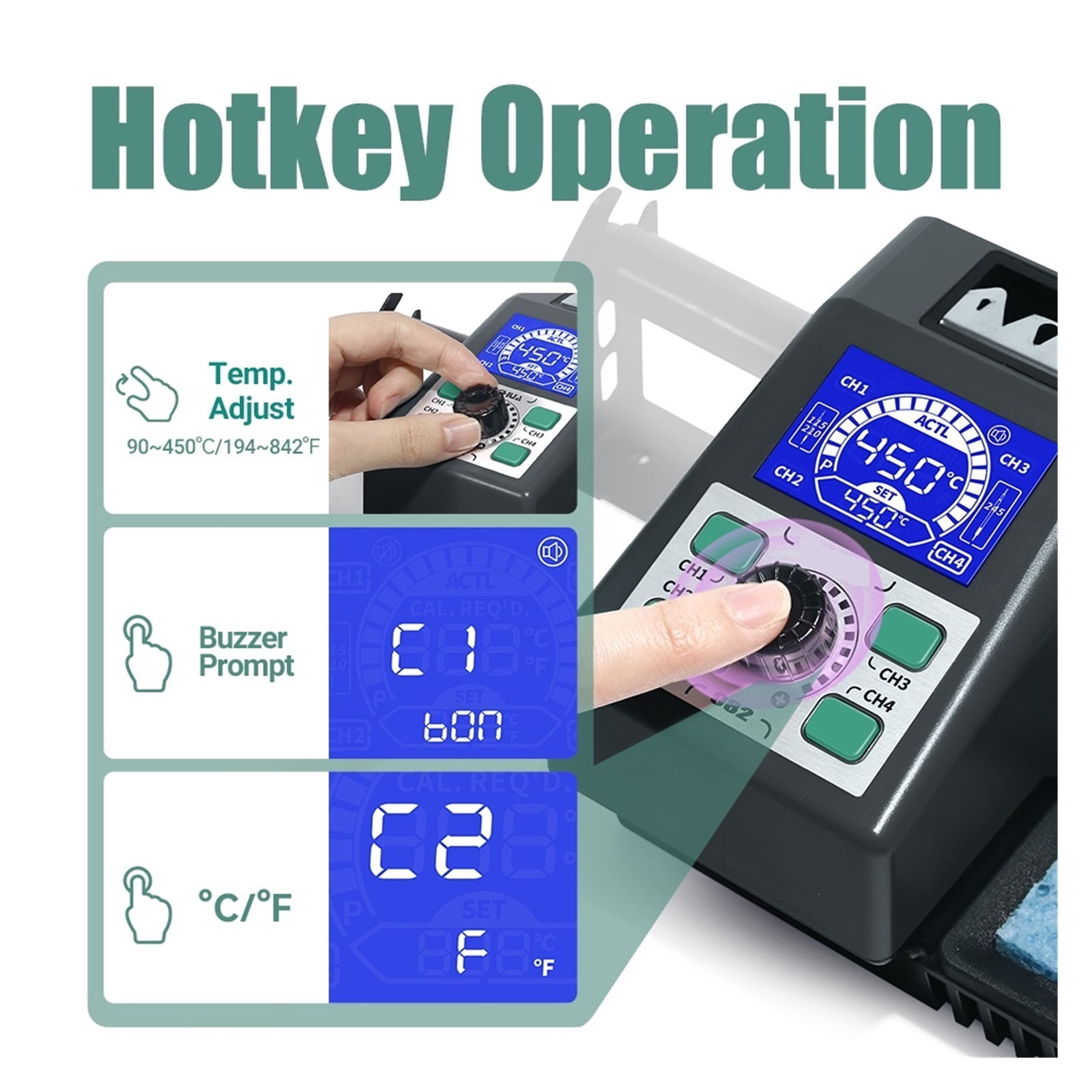 982 Repaid Heating C245 Soldering Iron Staion Welding Rework Station Born For Precision Soldering, Soldering Iron Staion ,High Temperature Resistant