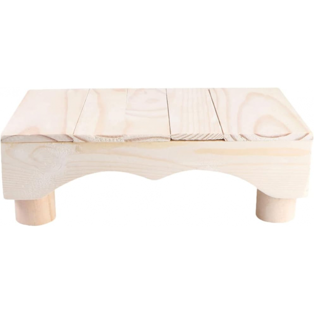 Dressing Table Stool Wooden Step Stool Bedside Footstool Nonslip Bedside Stool Step Desk Lower