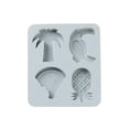 thumbnail image 1 of 4 Slots Fruit Shaped Pudding Jelly Ice Block Silicone pudding Mold pudding mold Cake Chocolate Pastry Baking Mould Tray, 1 of 8