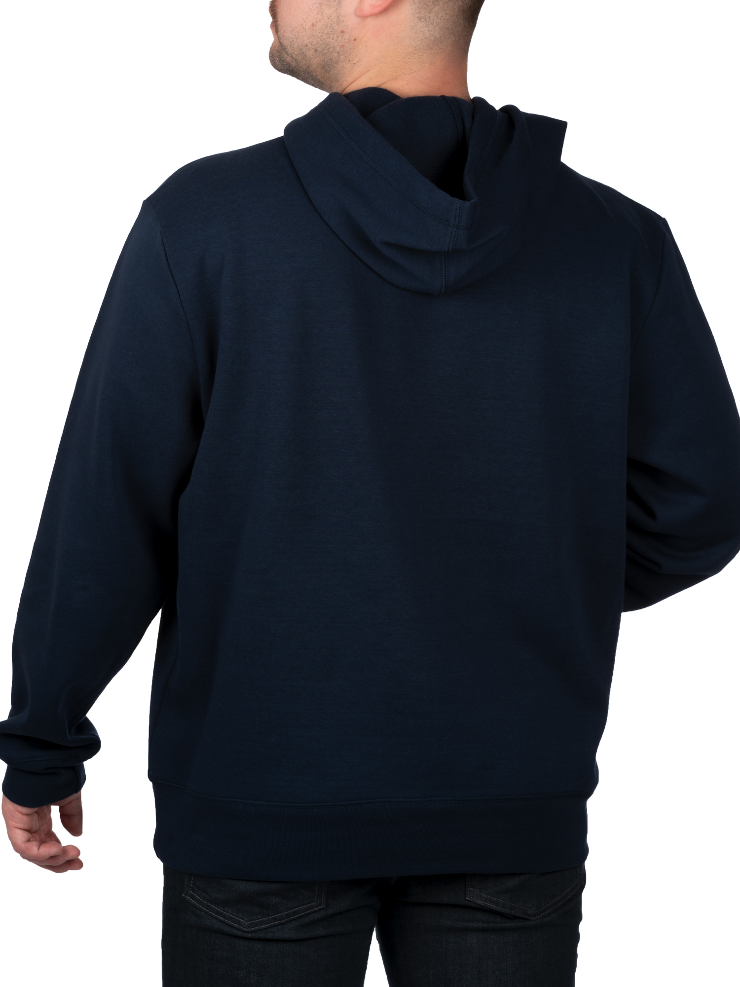 Realtree Antler Logo Flag Fish Navy Men Graphic Hoodie, 2XL