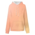 thumbnail image 4 of Ashirexll Womens Hoodies, Oversized Hoodies for Women, Ladies' Loose Long Sleeve Hoodies Gradient Color Casual Sports Hooded Sweatshirts, 4 of 4