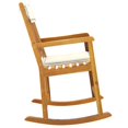 thumbnail image 2 of vidaXL Rocking Chair with Cushions Solid Wood Acacia, 2 of 4