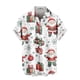 thumbnail image 4 of Blusa y camisa de manga corta con cuello vuelto para hombre, blusa informal de moda con cuello vuelto, blusa estampada de manga corta con botones, blusa de poliéster para hombre, 4 of 6