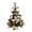Gold, variant on LED Star Christmas Tree Decoration, Battery-Operated Hanging Ornament with Artificial Pine Cones & Berries for Indoor Xmas Tree Topper, Festive Glowing Holiday Home and Party Decor