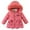 Watermelon Red, variant on Girls Down Coat Size 8 Girls Down Vest North Face Children's Winter Coat Little Girl Cottonblend Jacket Thickened Fashion Down Cottonblend Jacket Girl's Medium Long Super Cute