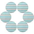 thumbnail image 3 of Coolnut Watercolor Stripe1 Round Placemats Non-Slip Table Mat Heat Resistant Placemat for Dining Table Kichen Party Table Diameter 15.4 inch Set of 4 Home Decor Gifts, 3 of 7
