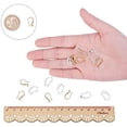 thumbnail image 3 of 120Pcs 4 Styles Earring Hooks Stainless Steel French Earring Hooks Ear Wires Fish Hook Earrings Silver Earrings Supplies Findings, 3 of 7