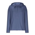 thumbnail image 3 of SHTXOZHI Veste Athlétique Légère pour Femmes Protection Solaire Fermeture Éclair Complète Manches Longues Chandails à Capuchon Randonnée Extérieur, 3 of 7