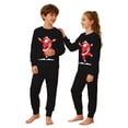 thumbnail image 7 of CUZIBR Toddler Boys Girls Christmas Pajamas Loungewear Set Long Sleeve Crew Neck Tops And Pants 2 PC Santa Claus Graphic Funny Fall Nightwear,Black,4-5 Years, 7 of 7