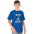 thumbnail image 5 of Baseball Athlete Work From Homebase Boys Kids T Shirt Tees Tops Teen Brisco Brands XS, 5 of 6